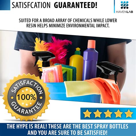 HAVENLAB 16oz 1 Pack Reusable Plastic Spray Bottle Sprayer for Bleach ...