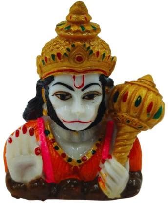 YuviKrissh Decorative Showpiece Lord Hanuman Ji Idol For Temple Car ...