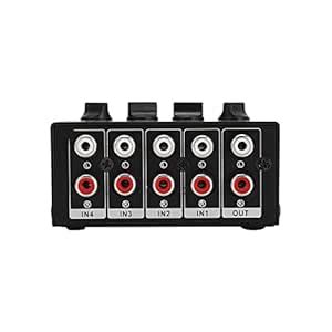 Set of 2 Mini Audio Mixers, Easy Adjustment Stereo Mixer Portable ...