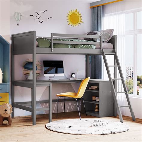 Loft Bed With Stairs And Desk