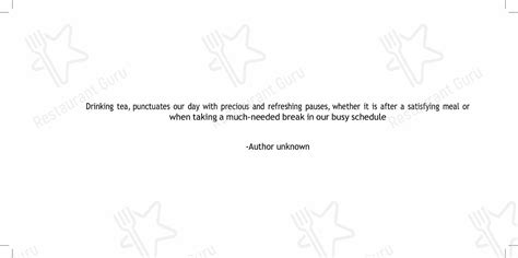 Menu at The Lobby Lounge, Chennai, Lobby level