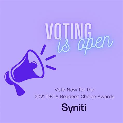 Nominations Are Now Open for DBTA's Readers' Choice Awards Minimalist