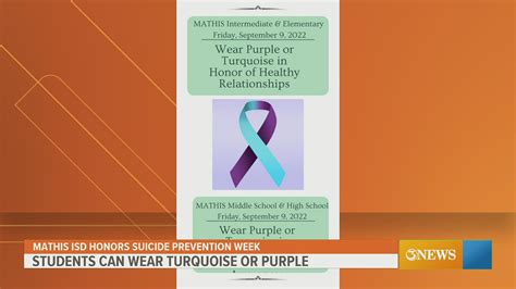 Mathis ISD wearing purple for Suicide Prevention Month | kiiitv.com