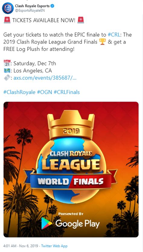 Clash Royale League World Finals Will Take Place In Los Angeles