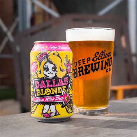 Deep Ellum Brewing Dallas Blonde American Ale Craft Beer, 12 fl oz 6 ...