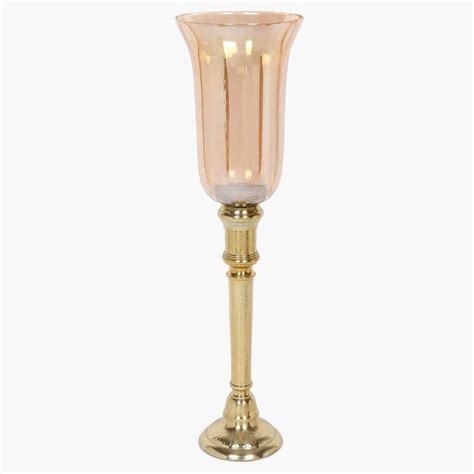 Buy Galaxy-Marigold Hammered Floor Hurricane from Home Centre at just ...