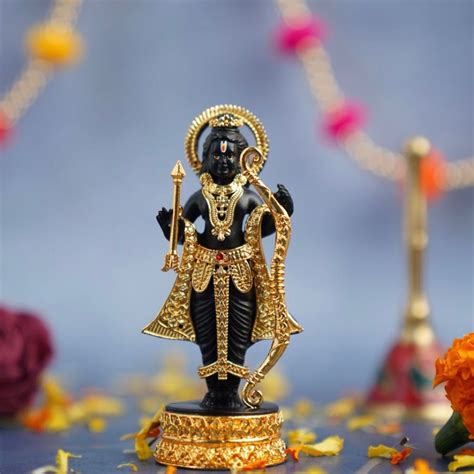 24K Gold Plated Ram Lalla Idol – Japam