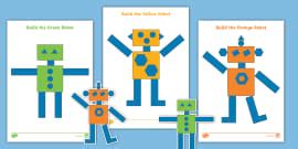 Robot Basic Shapes Worksheet 的图像结果