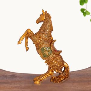 STARLIGHT Rearing Horse Figurine – Polyresin Showpiece for Home Decor ...