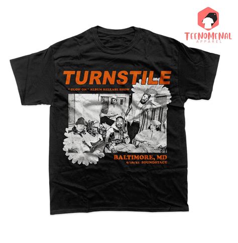 Turnstile Unisex T-shirt - Glow on Album Show Tee - Music Band Merch ...