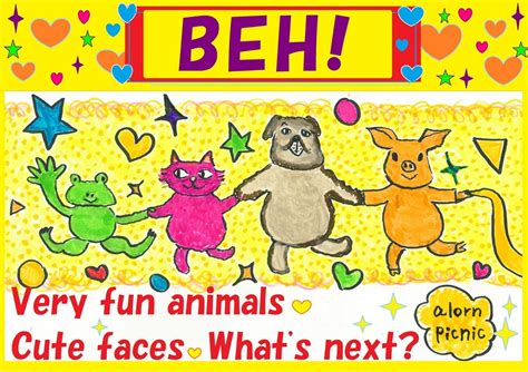 BEH!: Baby can enjoy! Very fun animals. Cute and funny faces. BEH! is ...