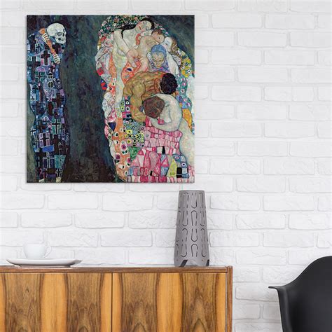 Death And Life // Gustav Klimt // 1911 (18"W x 18"H x 0.75"D) - The ...