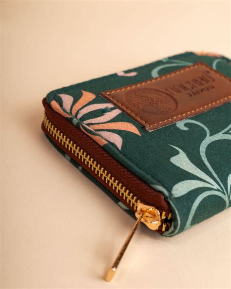 Shop Petal Grace Green Coin Pouch for Women Online in India at Aachho
