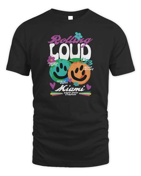 Rolling Loud Merch 2023 Miami Happy Vintage T Shirt