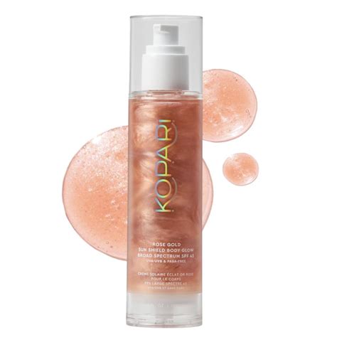 KOPARI Rose Gold Sun Shield Body Glow SPF 45 (5 Fl Oz) - Everything ...