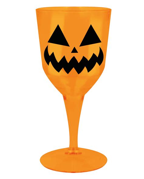Halloween Pumpkin Wine Glass 19cm | Buy Halloween tableware ...
