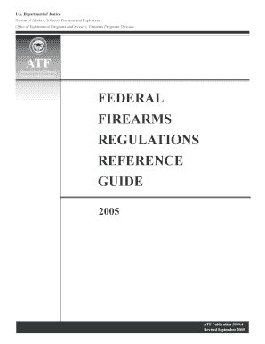 Fillable Online atf Federal Firearms Regulations Reference Guide - atf ...