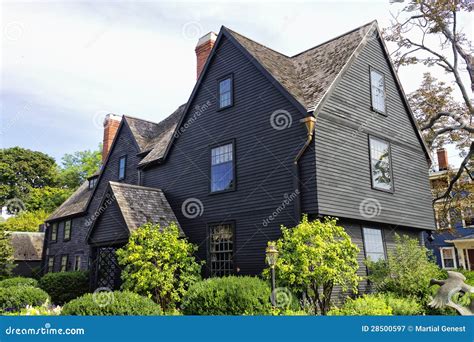 House of Seven Gables Salem Stock Image - Image of guided, wood: 28500597