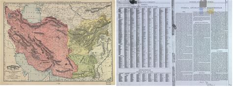 Map of Persia, Afghanistan and Baluchistan. (Rand, McNally & Co.'s Indexed Atlas of the World ...
