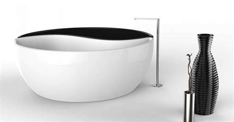 Modern design Solid Surface bathtub Bath Tao, made in Italy