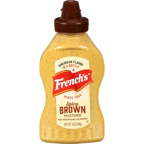 French's Spicy Brown Mustard, 12 oz - Walmart.com