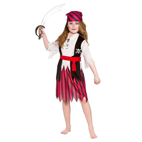 Buy Girls Island Shipwreck Pirate Fancy Dress Costume Online at ...