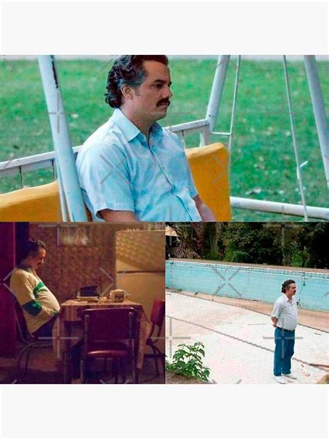 "Sad Pablo Escobar Meme (From TV Show) " Sticker for Sale by ...