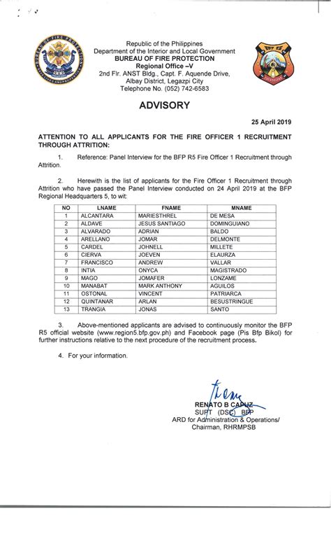 BFP 5 | DILG Regional Office No. 5