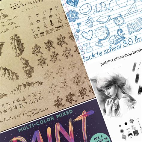 19 Free Doodle & Hand-Drawn Photoshop Brush Sets