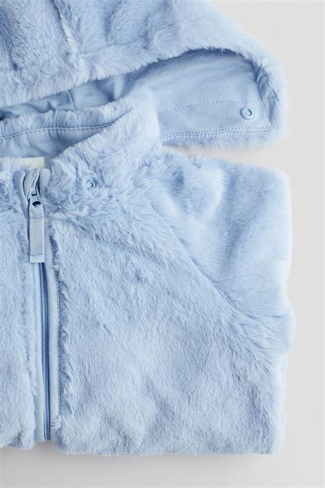 Light blue Pile jacket for kids | H&M IN