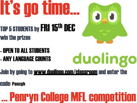 MFL Duolingo Competition - Penryn College