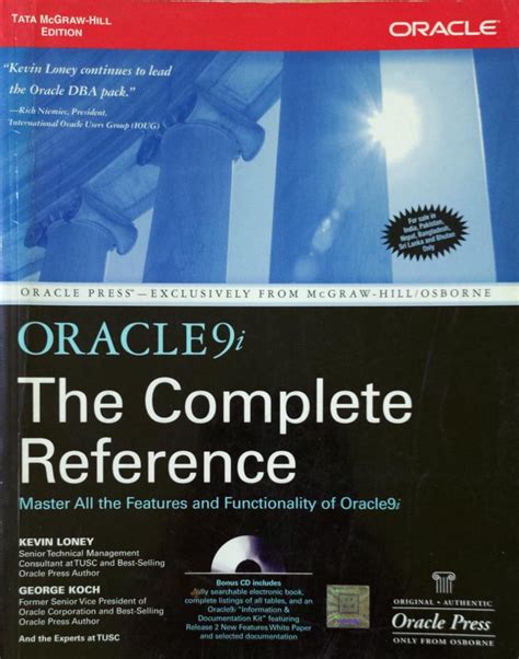 Buy Oracle 9i The Complete Reference | BookFlow