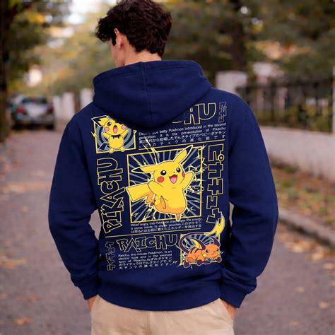 Pikachu Pikachu Evolution Hoodie - Pokemon Anime Streetwear- PokeTCG ...