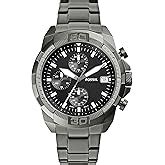 Buy Fossil Bronson Analog Black Dial Men's Watch-FS5851 Stainless Steel ...