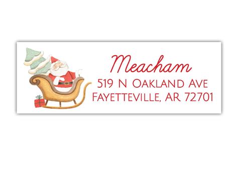 Christmas Address Labels - Brown Paper Studios