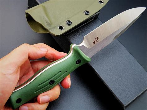 Eafengrow EF140 Fixed Blade Knife AUS-10 Steel Blade G10 Handle Full Tang Heavy Duty EDC ...