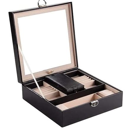 SIBY Jewelry Box Organizer for Women Girls | PU Leather Display ...