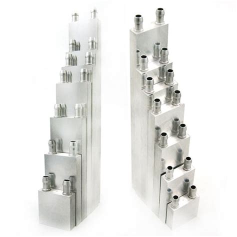 Same Short Side Nozzle Aluminium Water Cooling Block/Container/Head ...