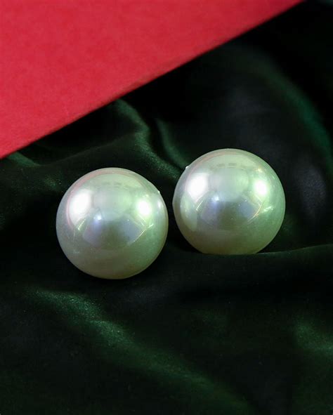 Big Pearl Studd Earrings - 35 mm – LVL99