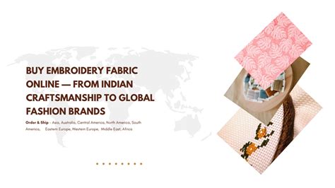 Buy embroidery fabric | Embroidered designer fabrics online – FabricDiary
