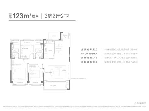 人居懿林语高层123平户型3室2厅2卫1厨123.00㎡-成都房天下