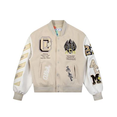 Off-White Jackets & Coats | A.C. Milan X Off-White Baseball Jacket ...