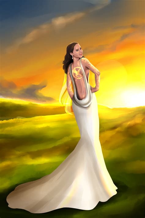 Katniss Everdeen Wedding Dress Description