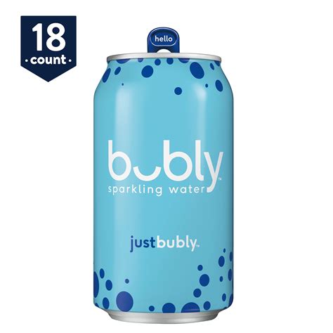 bubly Sparkling Water, just bubly, 12 oz Cans, 18 Count - Walmart.com