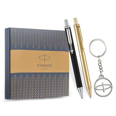 Parker Profile Ball Pen (Twin) Combo Keychain - Blue : Amazon.in ...
