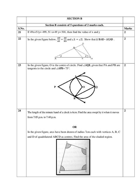 Image result for Example of Maths Class 10