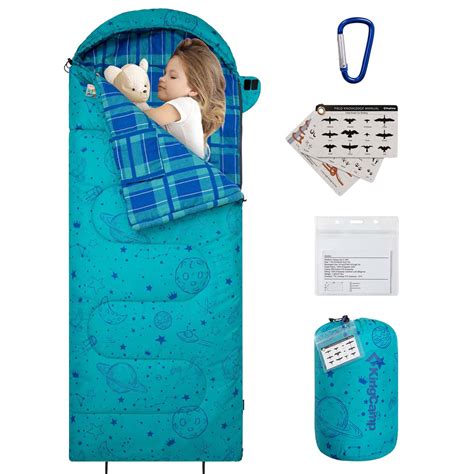 KingCamp 45°F Kids Sleeping Bag, Lightweight Waterproof & Compact ...