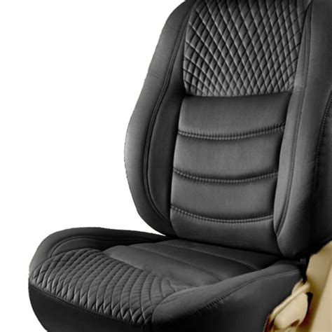 Veloba Crescent Velvet Fabric Car Seat Cover Black For Mahindra Scorpi ...