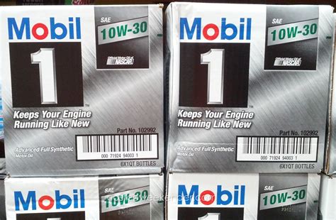 Mobil 1 10W-30 Synthetic Motor Oil (6 quarts) | Costco Weekender