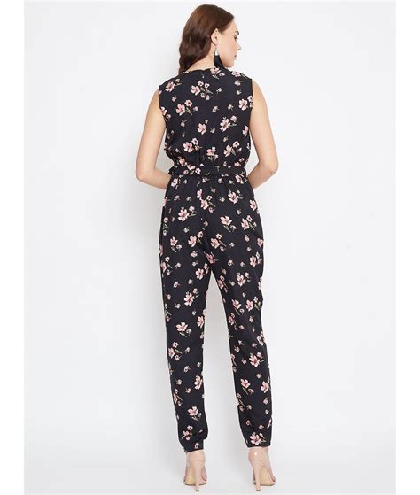 Floral Keyhole Jumpsuit with Belt